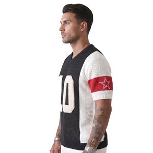 เสื้อฟุตบอลอเมริกันตาข่ายสำหรับผู้ชาย โพลีเอสเตอร์ 100% เสื้อเจอร์ซีย์หมายเลขทีม เสื้อฝึกซ้อมตาข่ายอเมริกันสำหรับผู้ชาย - Product Image 5