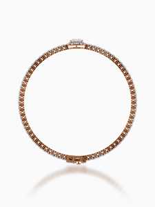 Pulsera Premium Vala Brothers Chapada en Oro y Plata con Diamante Ovalado Cultivado en Laboratorio de 5 Quilates Claridad DEF 15 Gramos Servicio OEM Suministro al por Mayor - Product Image 2