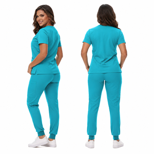 2026 Hot Sale Soft Polyester Hospital Nurse <b>Scrub</b> <b>Set</b> with Needle Detection Seamless Fusing for Unisex Nursing <b>Scrub</b> Uniforms - Product Image 3
