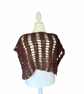 Crochet Halter Cami Top | Bohemian Knit Tank Top | Backless Floral <b>Pullover</b> | Lightweight Thin Summer Beachwear Top - Product Image 2
