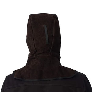 Vente en gros, personnalisable en usine, cagoule de soudeur en cuir croûte de qualité supérieure, respirante, ignifuge, imperméable et résistante au feu - Product Image 5