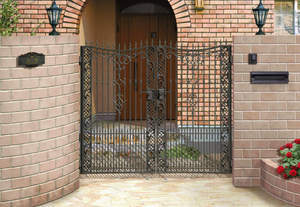 Puerta para casas de estilo moderno, 5000 mm de ancho, 3000 mm de alto, con recubrimiento en polvo y duradera para uso en exteriores. - Product Image 5
