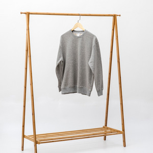 เสื้อสเวตเชิ้ตคอกลมผู้หญิง ผ้าฝ้ายถัก 100% สีพื้น แขนยาว ใส่ได้ในฤดูใบไม้ร่วง ป้องกันขนร่วง ทรงปกติ - Product Image 3