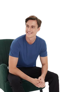 T-shirts décontractés pour hommes, tissu confortable, texture douce, design respirant, manches courtes, col rond, idéal pour un usage quotidien, en vente - Product Image 5