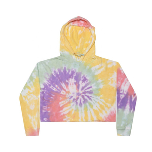 Sweat à capuche tie-dye de qualité supérieure, design tourbillonnant vibrant et magnifique, chaud, respirant, qualité premium, coupe décontractée pour femmes. - Product Image 4