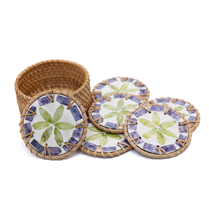 Exclusive Decorative handmade Woven rattan tea Coaster Multi Color & Shape <b>table</b> <b>Protector</b> Accessories In Hot Sale - Product Image 3