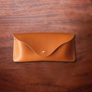 Sophisticated Classic Luxury Handmade Genuine Leather Lightweight Water Resistant <b>Glasses</b> Sleeve Minimalist Eyewear Cover Bulk - Product Image 1