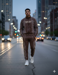 Nouvel ensemble de survêtement tendance 2026 de haute qualité, personnalisé et réfléchissant pour hommes, coupe-vent, service OEM - Product Image 3