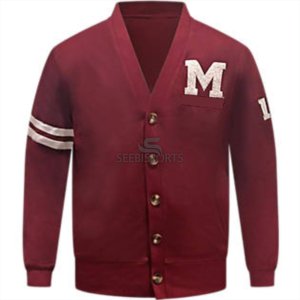 Cardigan d'hiver pour homme, style universitaire, en maille, à boutonnage ouvert, épais, infroissable, en nylon/acrylique, à manches longues - Product Image 6