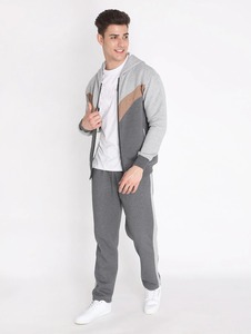 Hot Sales Custom Jogging Tracksuits New Designs Fashion Zipper <b>Hoodies</b> Track Suits Casual Blue Brown White <b>Polyester</b> Sweat Suit - Product Image 6