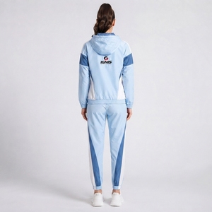 Ensemble de survêtement coupe-vent pour femmes, veste résistante au vent confortable, pantalon de jogging, tenue de sport de plein air tendance - Product Image 6