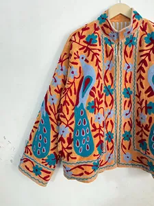 Premium Embroidered <b>Velvet</b> <b>Jacket</b> Statement Animal Motif Design High-Quality Artisanal <b>Women's</b> Outerwear - Product Image 3