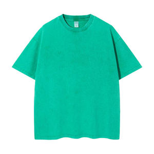 เสื้อยืดคอกลมแขนสั้นไซส์ใหญ่พิเศษ ผ้าฝ้ายคุณภาพสูง 100% หนานุ่ม สไตล์วินเทจ ลุคทำสีซีดแบบย้อนยุค รับสกรีนโลโก้ เสื้อยืดโอเวอร์ไซส์สำหรับผู้ชาย - Product Image 6