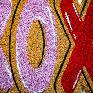 XOXO Love Shape Coco Brush <b>Doormat</b> PVC Backed Decorative Coir Door Mat Designer Entrance Mat <b>Custom</b> Novelty Shape Floor Mat - Product Image 6