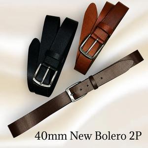 GR BOLERO Genuine Cow Hide Leather <b>Belt</b> 40mm Casual Pin Buckle Adjustable Woven Texture Men's <b>Belt</b> <b>for</b> <b>Jeans</b> Formal Wear - Product Image 3