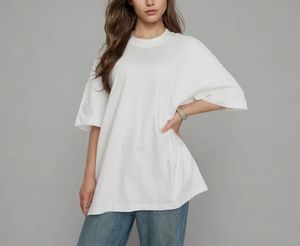 เสื้อยืดคอกลมโอเวอร์ไซส์ผ้าฝ้าย 100% ถักนิตติ้ง สวมใส่สบาย ระบายอากาศได้ดี เป็นมิตรกับสิ่งแวดล้อม เหมาะสำหรับฤดูร้อน เสื้อยืดผู้ชาย - Product Image 4