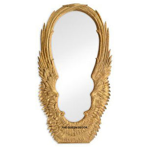 กระจกตกแต่งผนังรูปปีกโลหะอะลูมิเนียมเคลือบทองสวยงามทันสมัยสำหรับแขวนผนัง - Product Image 1