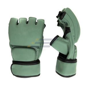 Top Quality Factory Made Customizable PU Leather MMA Boxing Gloves Custom Color Logo for Closure Adjustable Wrist Comfortable - Product Image 5