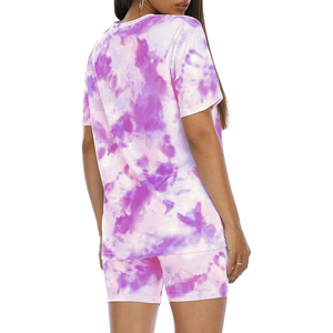 Conjunto Deportivo Ecológico de Dos Piezas Personalizable para Mujer, Sudadera con Capucha y Cierre, Pantalones Deportivos Tie-Dye para Entrenamiento y Uso Diario - Product Image 2