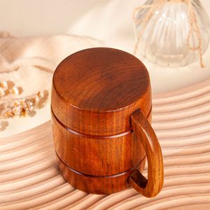 Mug en bois naturel créatif en gros, tasses à café et à thé personnalisables avec logo, style américain durable pour restaurants et usage domestique - Product Image 4