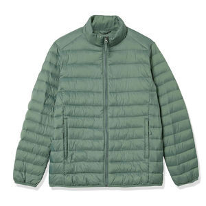 Blouson matelassé unisexe décontracté pour l'hiver, léger, à capuche, col montant, 100% nylon, patchwork, rembourré en coton - Product Image 6