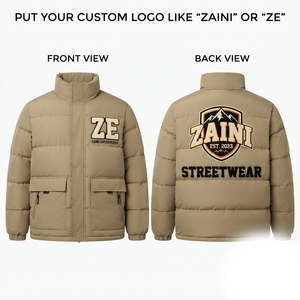 ZAINI 500g Polyester Burgundy Puffer Jacket Quilted Hooded Winter Coat Waterproof Windproof <b>Camouflage</b> Pattern Thick Casual Men - Product Image 1