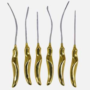 Juego de 6 instrumentos quirúrgicos ortopédicos de acero inoxidable para lifting facial y de cejas, elevadores y diseccionadores, portátiles para uso veterinario. - Product Image 3