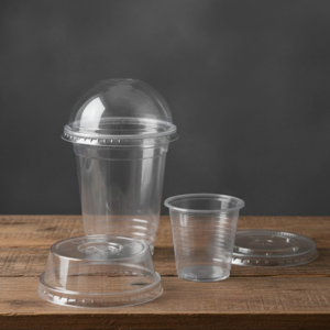 Custom Transparent Eco-Friendly 12 16 22oz Disposable PP Single Wall <b>Plastic</b> <b>Cup</b> Lid 95mm Diameter Coffee Tea Cold Beverage - Product Image 4