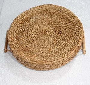 Bandeja cuadrada moderna de madera para servir desayunos, yute ecológico de alta calidad para hoteles y restaurantes - Product Image 4