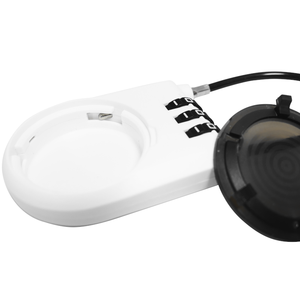 Candado de Combinación para AirTag de Bolsillo, Construcción Ligera de ABS Blanco para Bicicletas/Motocicletas - Product Image 1