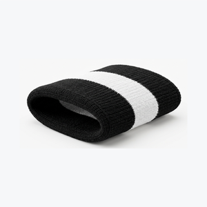 Al por mayor, muñequeras deportivas de algodón de rizo con logotipo personalizado bordado para tenis, fútbol y béisbol, hechas en Pakistán - Product Image 1