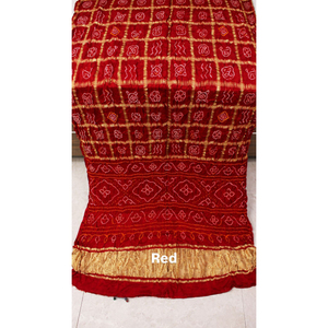 Pure Gaji Silk Ghatchola <b>Saree</b> Traditional Bandhani Wedding <b>Saree</b> for Women - Product Image 1