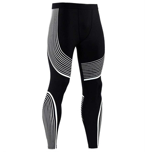 Pantalons de course à compression pour hommes, leggings de fitness extensibles, collants athlétiques respirants pour la salle de sport, l'entraînement, l'exercice et les sports - Product Image 3
