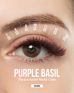 Charmlash Extensions de cils personnalisées en gros, plateaux de cils marron, extensions de cils classiques mats, ruban adhésif personnalisé marron mat - Product Image 6