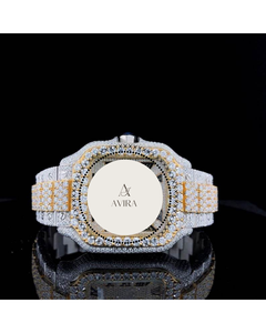 Montre automatique entièrement sertie de diamants Moissanite VVS, testée au 100% avec un testeur de diamants, du fournisseur indien, au prix le plus bas - Product Image 1