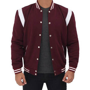 Letterman Varsity Jacket for <b>Men</b> Custom High Street Style with Front Logo Stand Collar Zipper Coat - Product Image 4