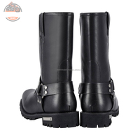 Bottes Chopper Biker en cuir véritable résistant à l'eau de qualité supérieure chaussures de moto équitation bottes Chopper en cuir de sport de course
