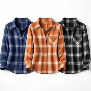 Bulk Order Flannel <b>Christmas</b> <b>Shirts</b> for <b>Women</b> - OEM Wholesale Supplier & Factory Direct Manufacturer - Product Image 5