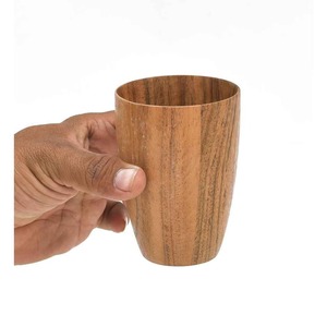 Verre à bière artisanal en bois de Jamun Bela, jetable, à grain de bois naturel, pour la maison, les fêtes et le camping - Product Image 5