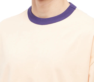 Unisex Ringer <b>Shirt</b> with Contrast Neck and Sleeve Trim Custom <b>Retro</b> Ringer Tee Cotton Casual T-<b>Shirt</b> - Product Image 4