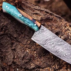 Cuchillo de Chef SCL de Acero de Damasco Forjado a Mano, Madera de Palisandro, Ambidiestro, Ecológico, Revestimiento Antiadherente, Uso Diario en la Cocina Tradicional - Product Image 1