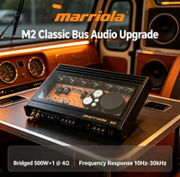 Amplificateur de puissance de voiture M2 2CH amélioré, 250W de pointe, classe AB avec filtre passe-bas 30Hz-6KHz