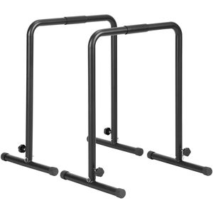 Stazione per Dip in Acciaio Resistente con Capacità di 200 Kg, Stabilizzatore Regolabile in Altezza per Allenamento Fitness - Product Image 1