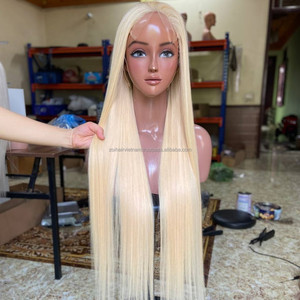 Perruques en cheveux humains vietnamiens bruts de qualité supérieure, perruque longue sans colle avec dentelle frontale, densité 210 %, couleur et texture HD personnalisées - Product Image 2