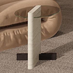 Mesa de Cóctel de Aluminio de Alta Calidad, Mueble de Primera Calidad con Detalles Metálicos, Mesa Auxiliar para el Hogar, Hotel, Vino y Bebidas, en Latón - Product Image 5