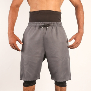 Wholesale Premium Islamic Modest Awrah Shorts Men Double <b>Layer</b> <b>Mid</b> Waist Solid High Street Breathable Eco-Friendly Quick Dry - Product Image 1