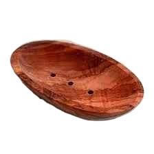 Plateau à savon en bois écologique Accessoires de bain polis et porte-savon décoratif Utilisation polyvalente Fait à la main à partir des bois - Product Image 5