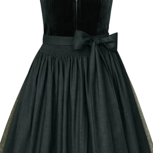 Dirndl OEM/ODM, nouvelle tenue européenne avec corsage en velours côtelé et tablier en lin, robe courte Dirndl, tenue pour l'Oktoberfest, festival bavarois - Product Image 3