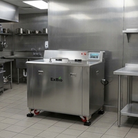 Machine de compostage avancée pour déchets alimentaires, moteur 1700W, acier inoxydable, usage industriel en cuisine, unité de traitement aérobie pour les déchets alimentaires quotidiens