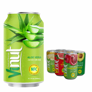 Jus d'aloe vera VINUT, boisson rafraîchissante, 330 ml, prix d'usine Vietnam, sans sucre, étiquette privée, option échantillon gratuit - Product Image 1